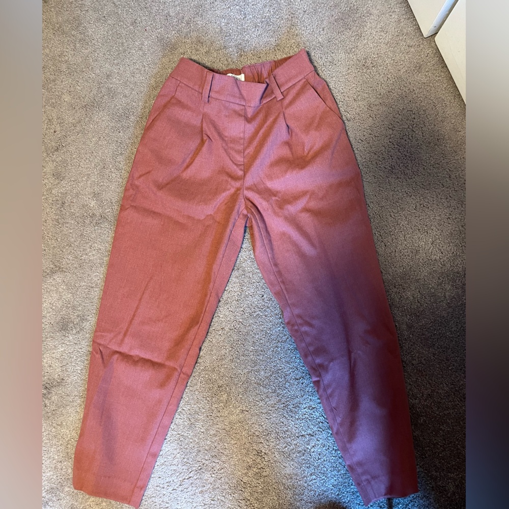 Pink ankle pants loft